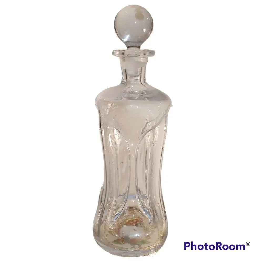 Vtg 60's Holmgaard Danish Clear Klukkluk Decanter